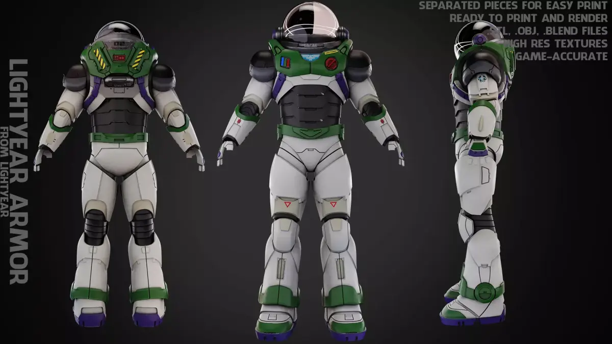 Buzz Lightyear Armor for Cosplay 3D print model