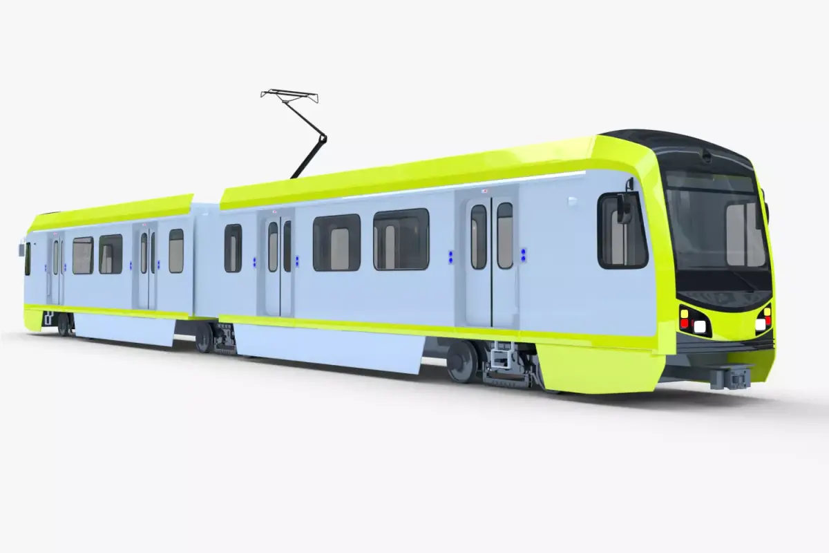 LA metro train 3D model