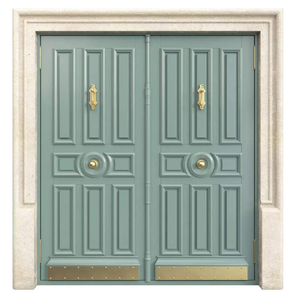 Entrance classic door 119 3D model
