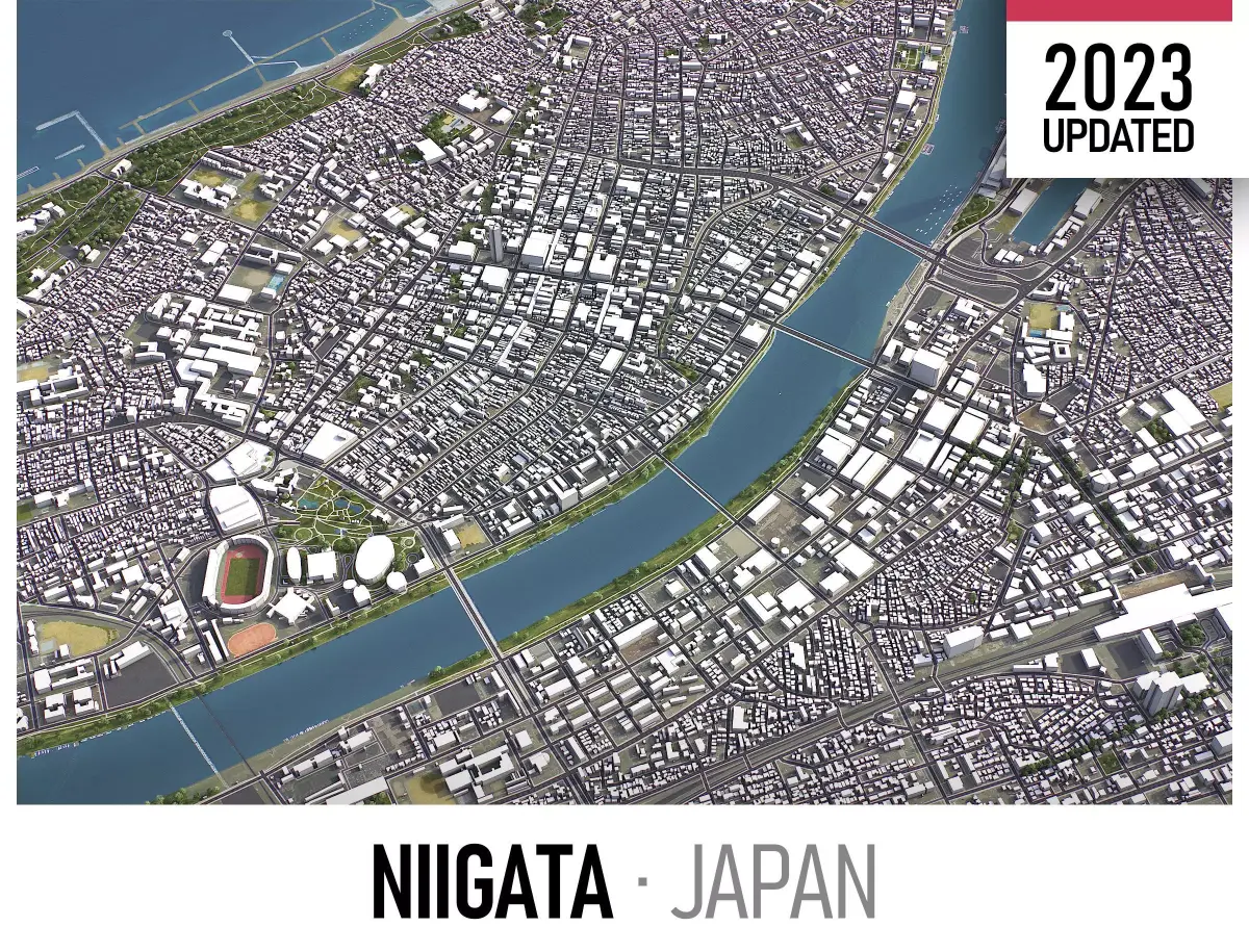 Niiagata Low-poly 3D model