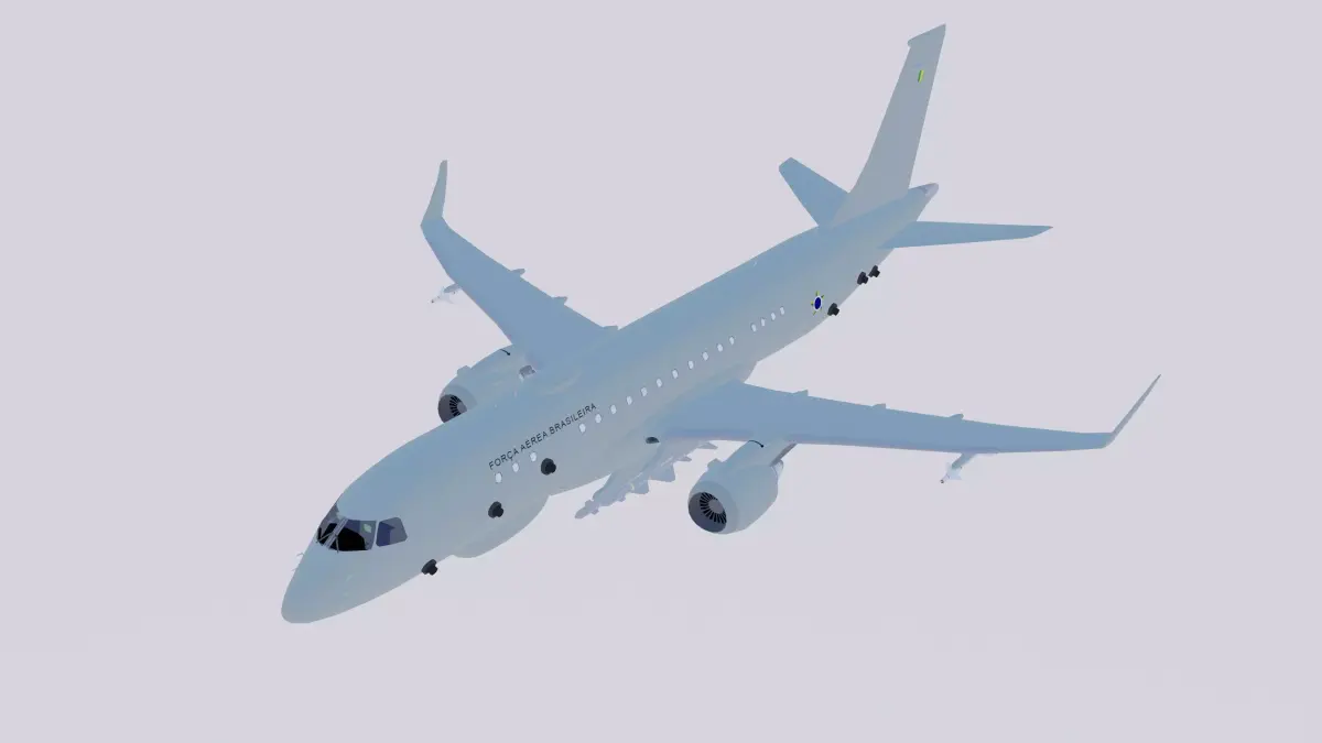 Embraer Maritime Patrol FAB Low-poly 3D model