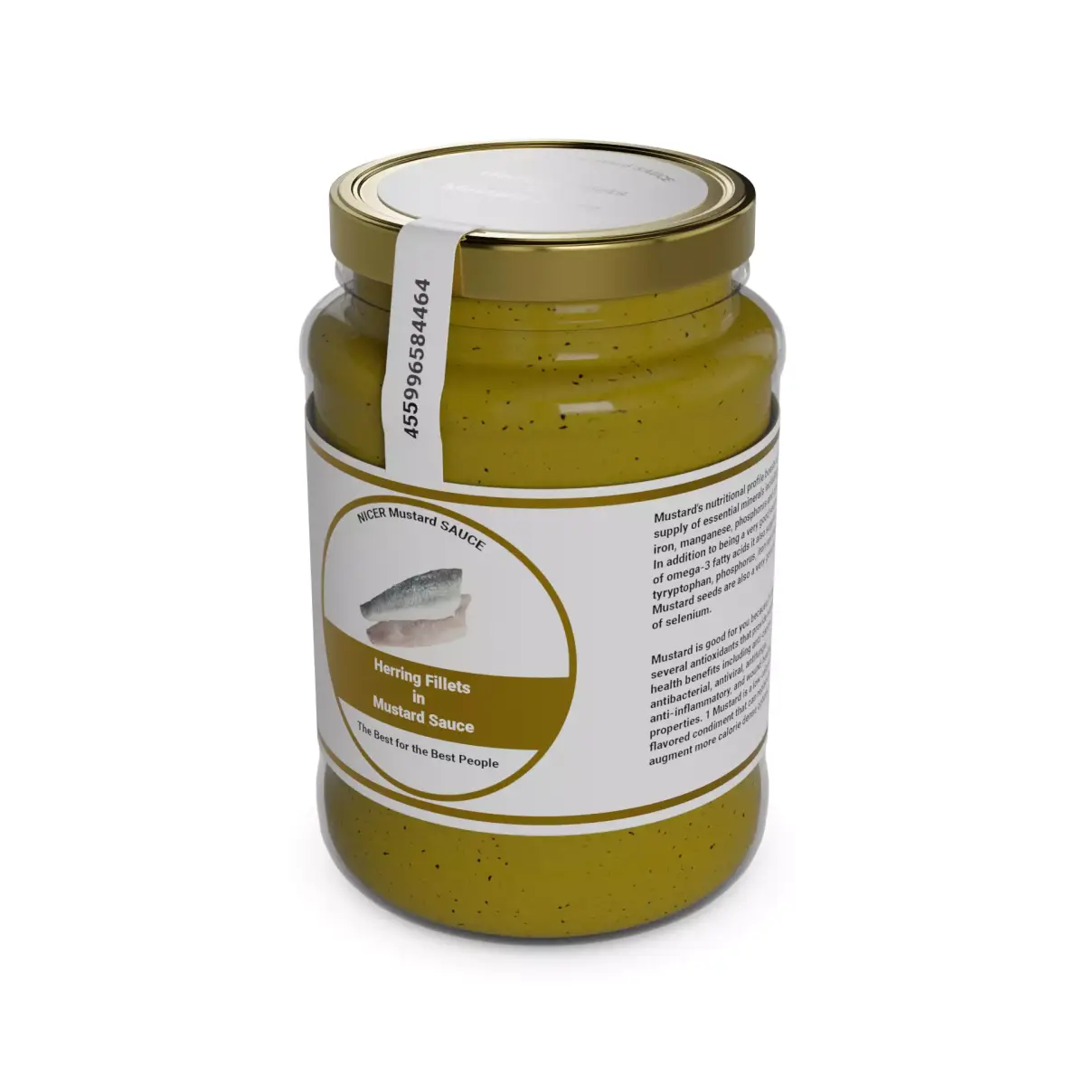 Herrings and herring products Herring Fillets in Mustard Sauce 3D model