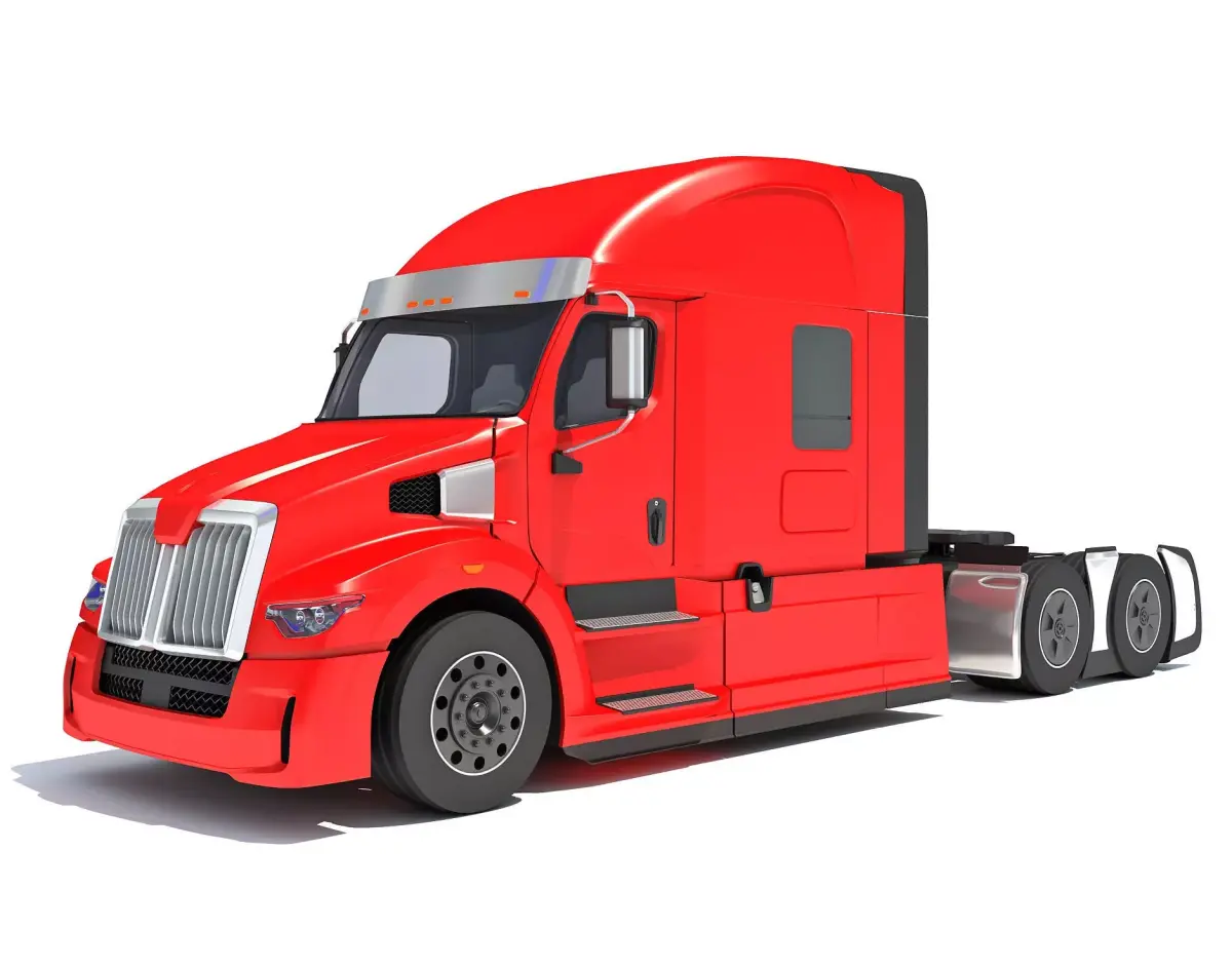 Generic Semi Truck 3D model 4