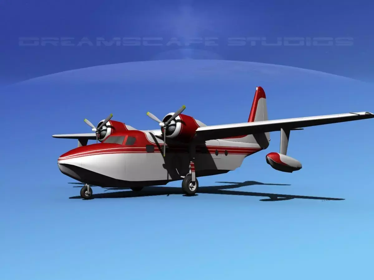 Grumman G-73 Mallard V03 3D model