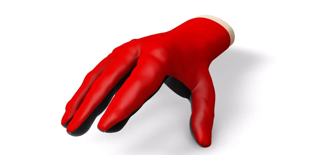 Hand ipt fil autodesk inventor part file for glove design use Low-poly 3D model