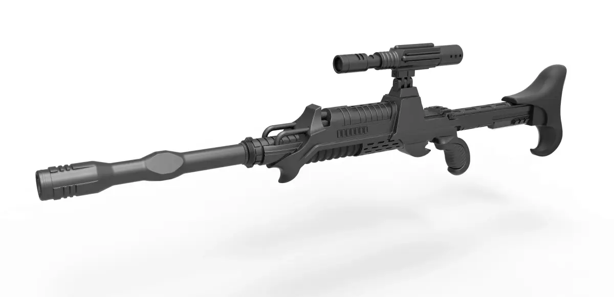 Klingon Assassin Rifle from Star Trek The Undiscovered Country 3D model