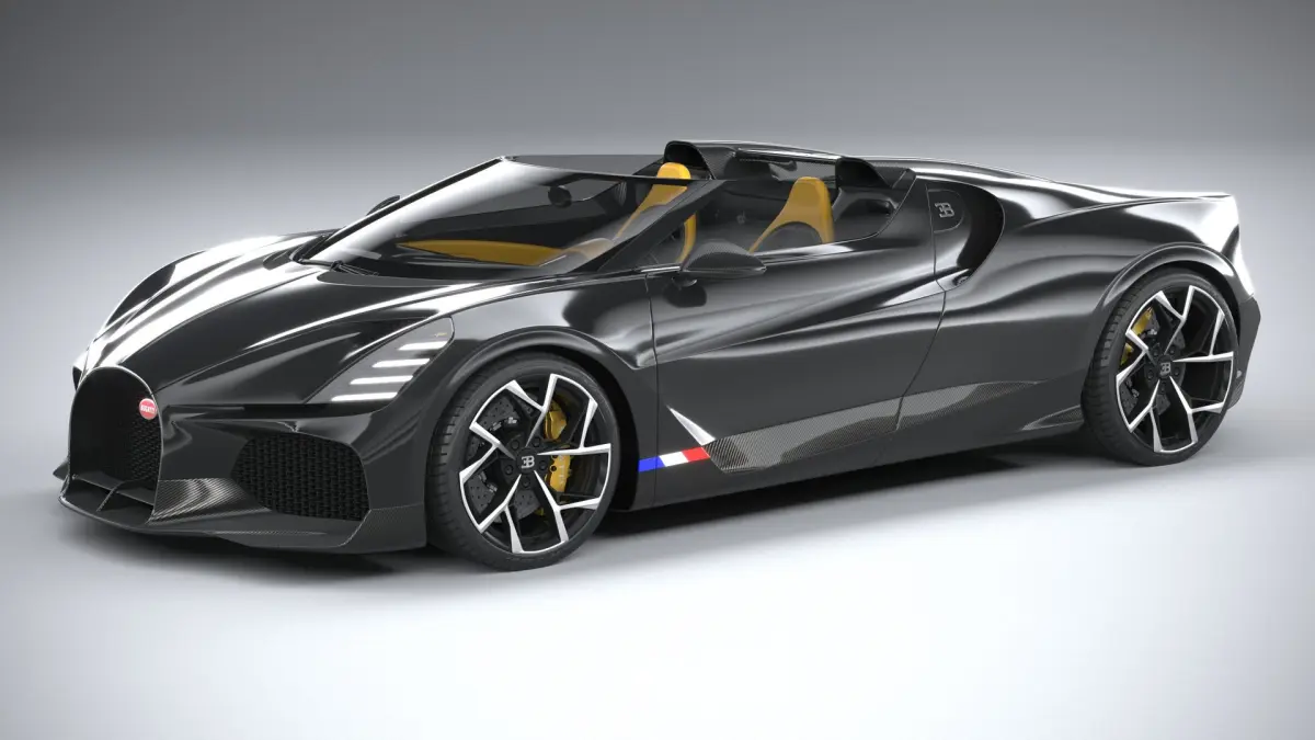 Bugatti W16 Mistral 2024 3D model buy