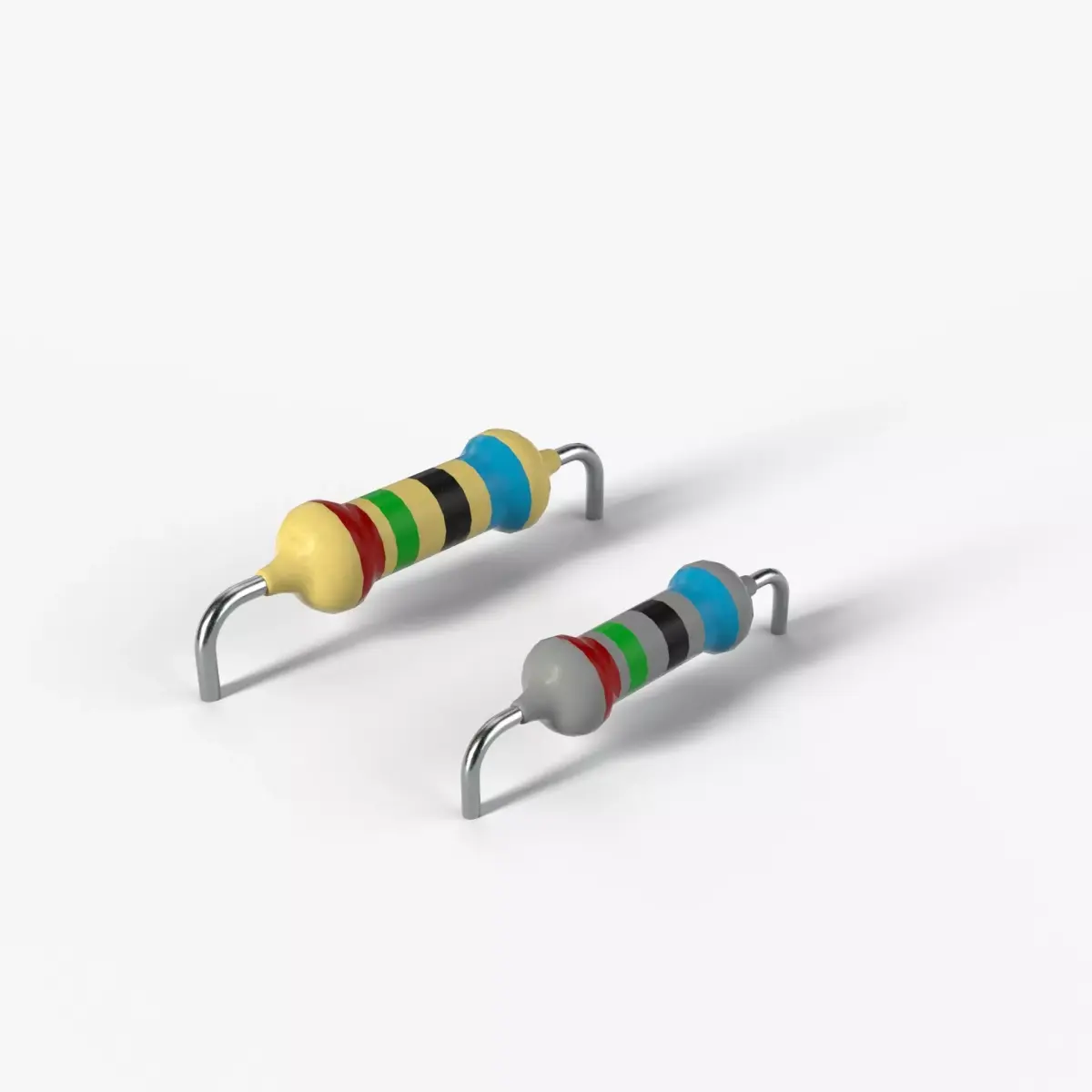PBR Resistor model with 2K textures 3D model