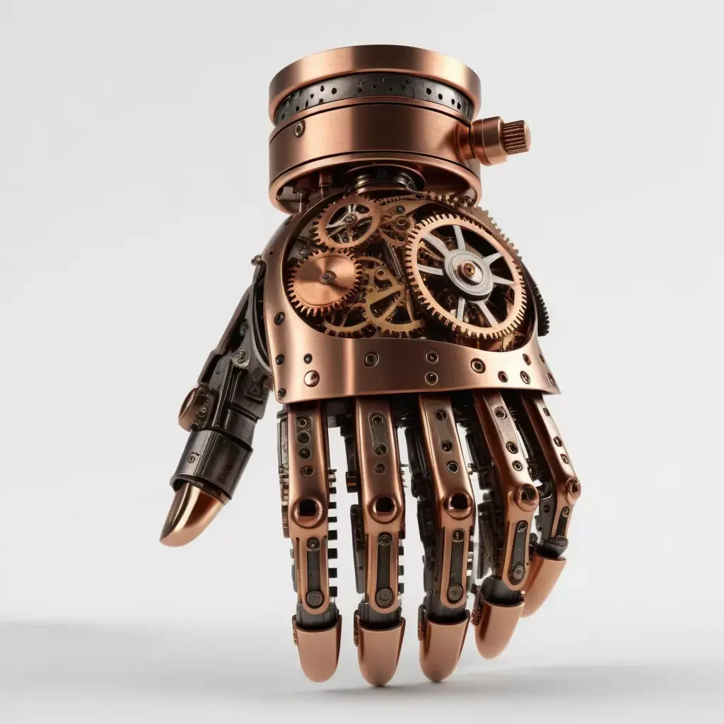 Steampunk Robotic Hand Prosthetic 3D model