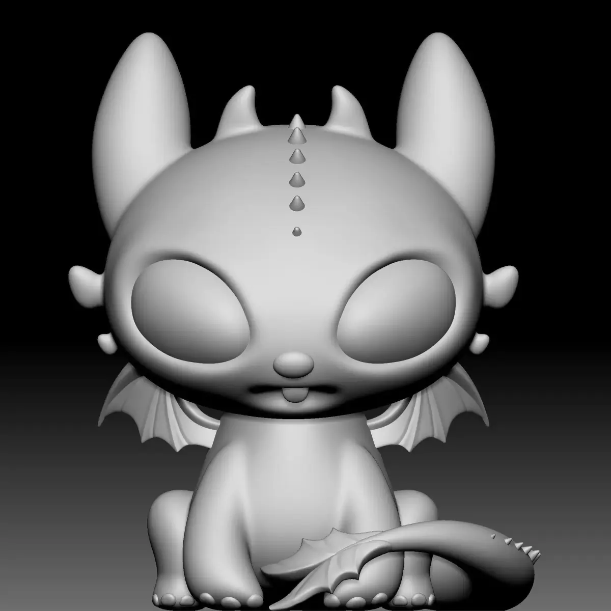 Chimuelo Dragon Chibi 040 3D print model