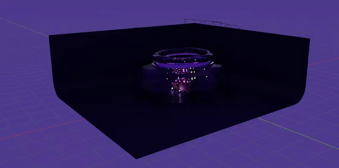 Mushroom Small Village  3D model