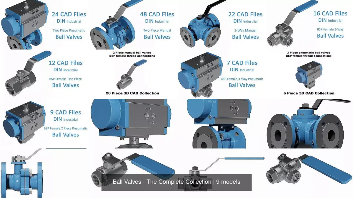 Ball Valves - The Complete Collection 3D Model Pack