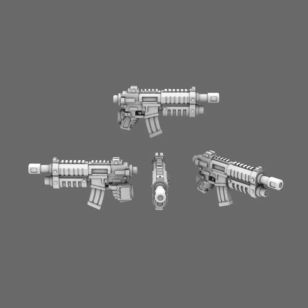 Space Knights AR Style Combat Rifle LEFT 3D print model