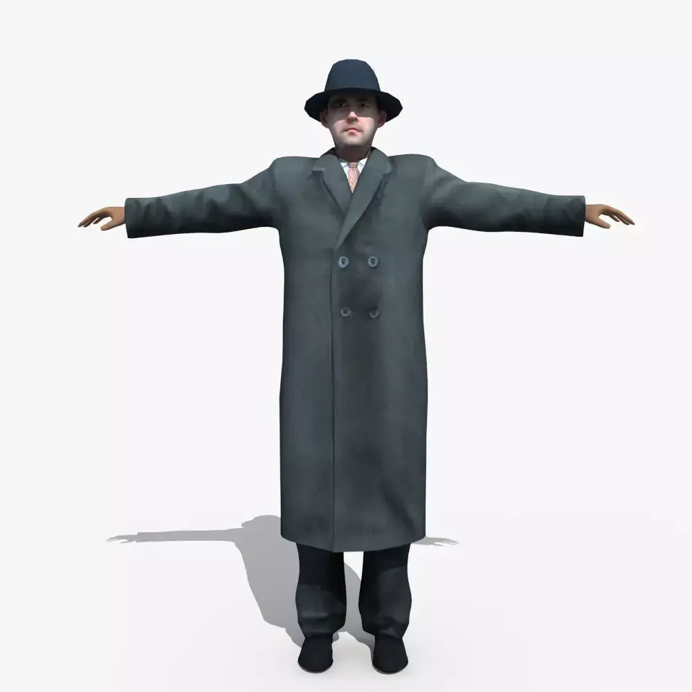 European Man 01 3D model