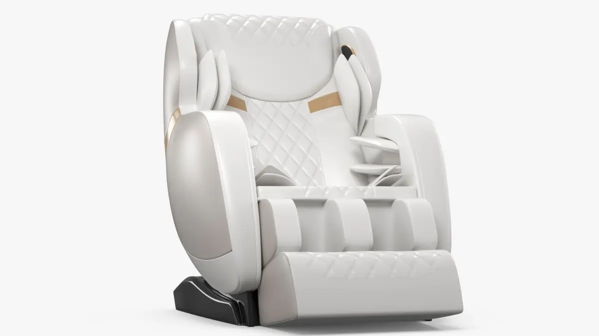 Executive Comfort Massage Chair White 3D model