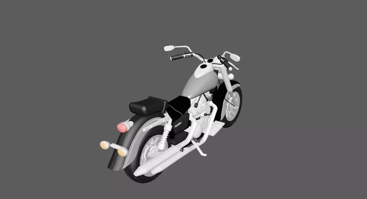 Motorcycle kawasaki  3D model