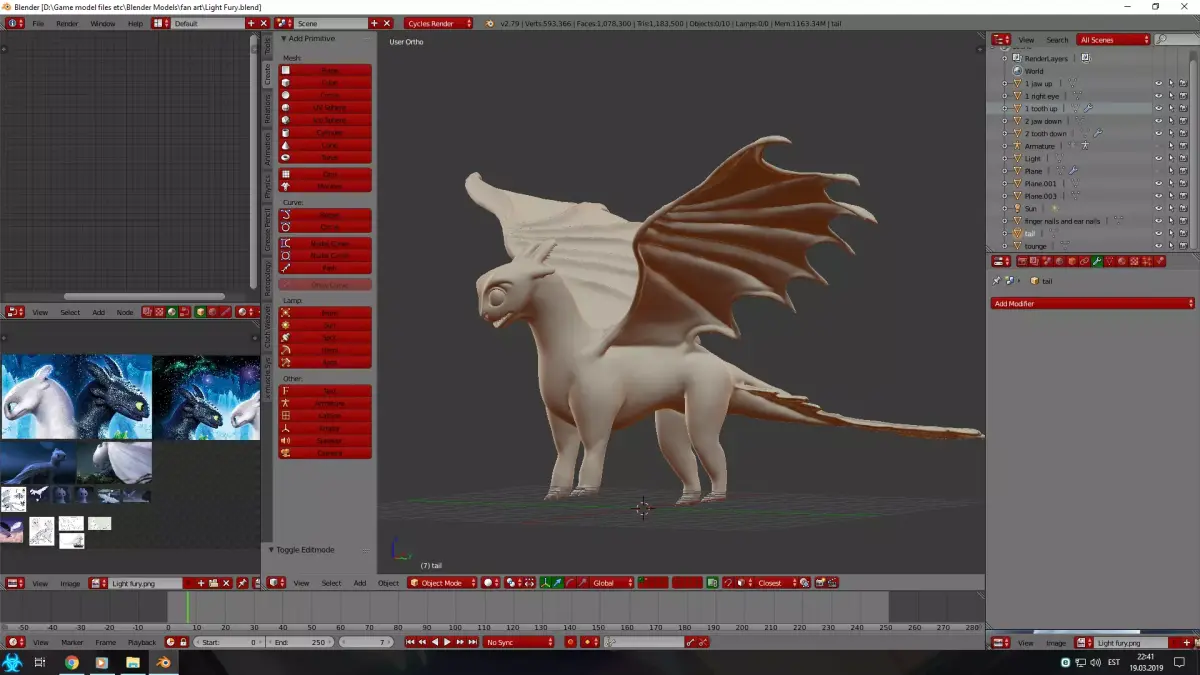 Light Fury 3D model