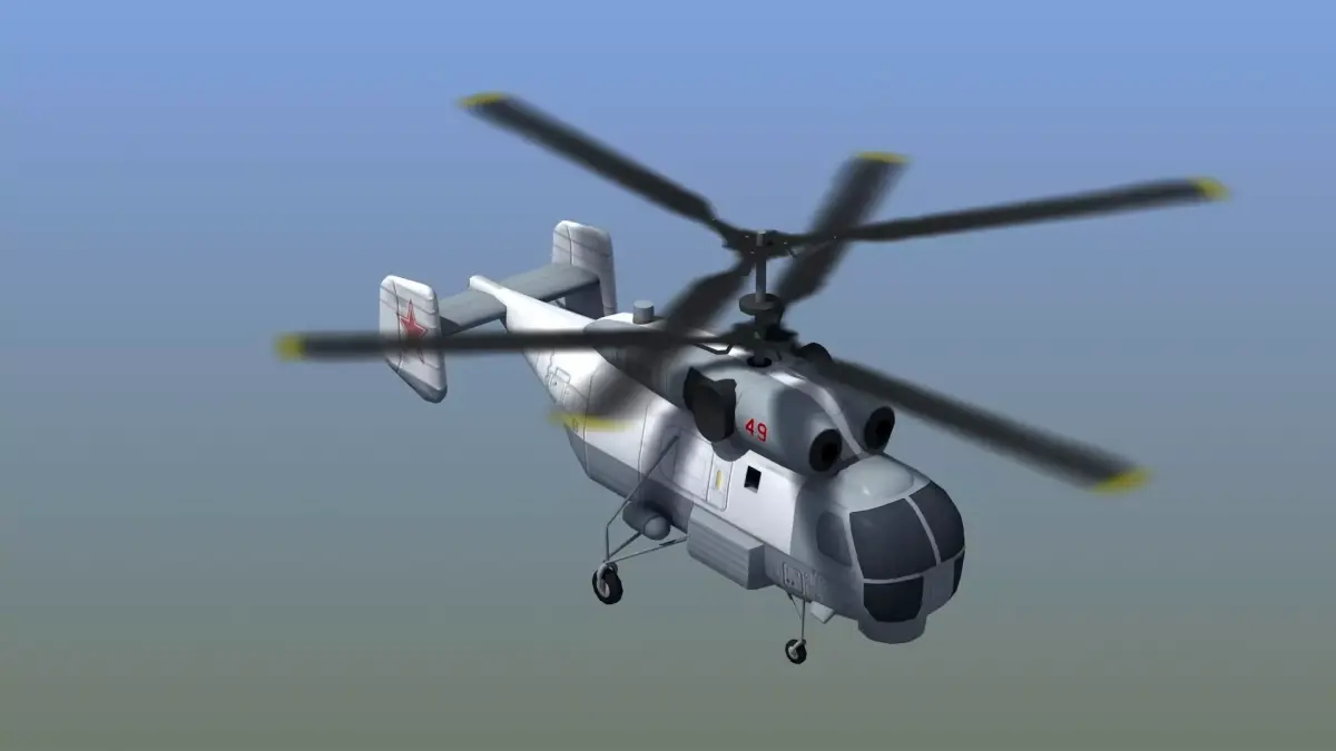 KA27 Helix Helicopter LD1 Low-poly 3D model