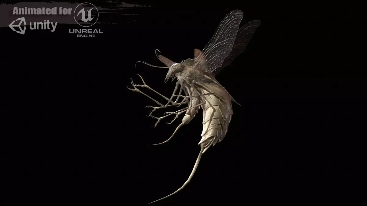 FlyingBug1 A1 Low-poly 3D model