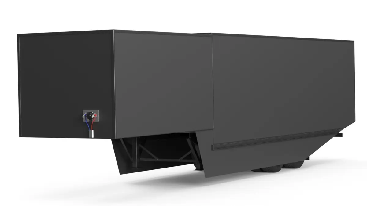 Tesla Semi Box Trailer Grey 3D model