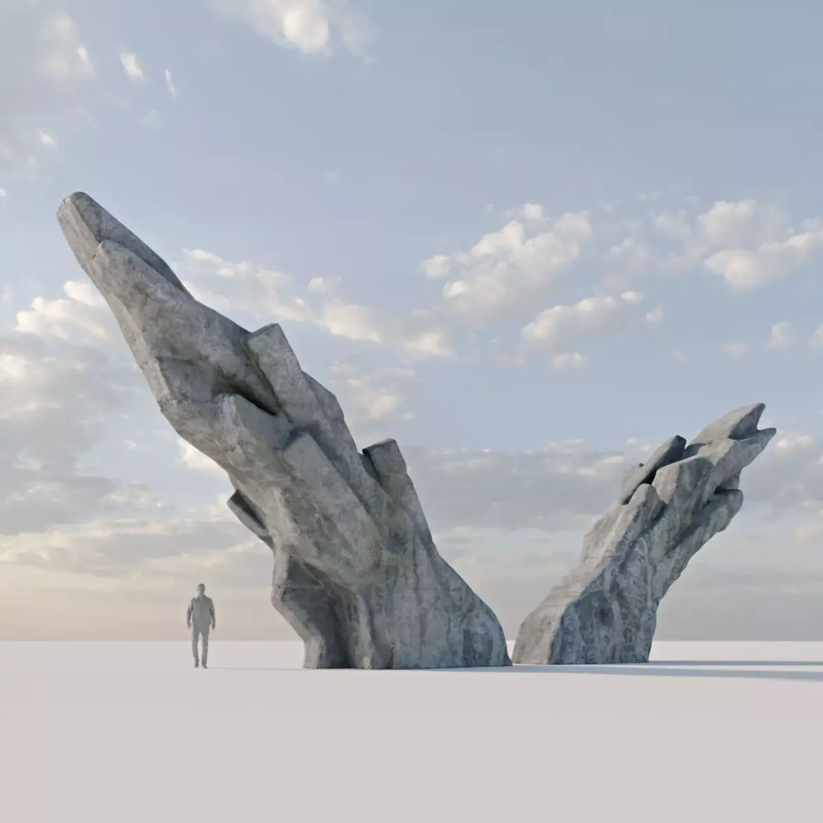 Brutalist Monument 3D model purchase