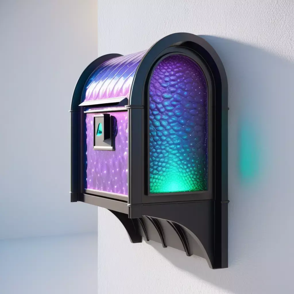 Futuristic Glowing Wall Decor Lamp 3D model