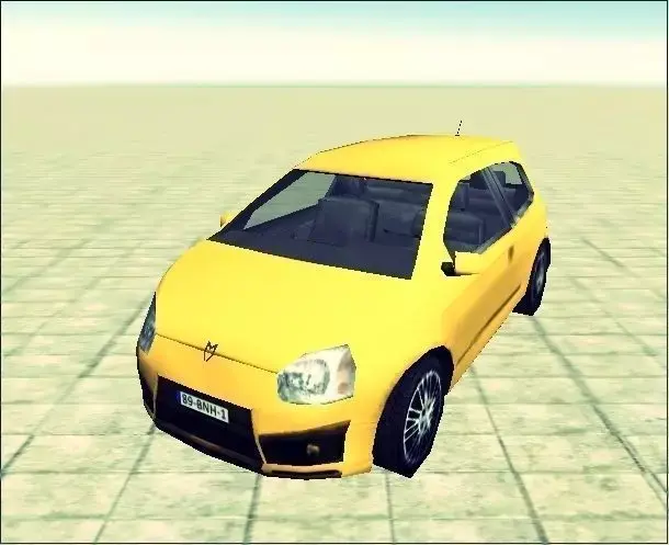 lowpoly car for gta san andreas Free 3D model