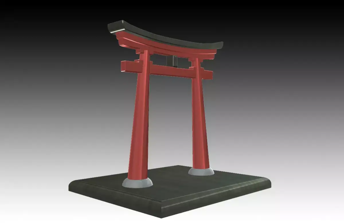 Aquarium Ornaments torii 3D print model