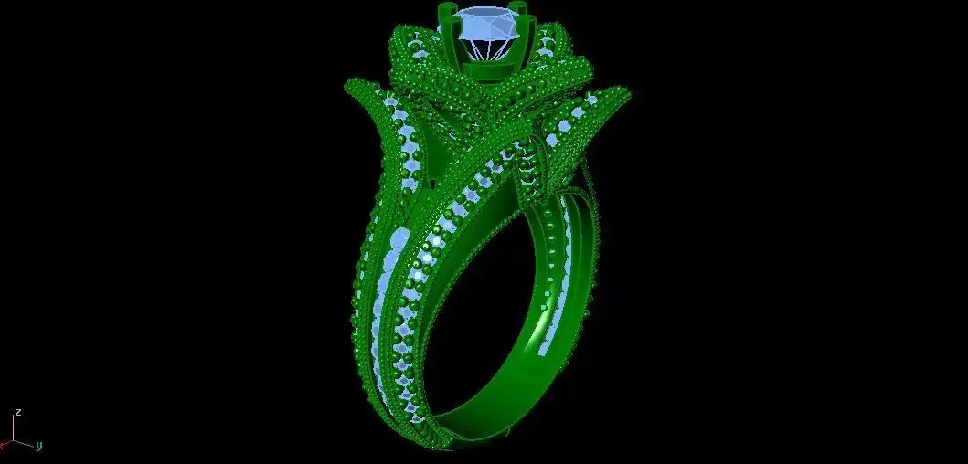 3 PART RING 3D print model