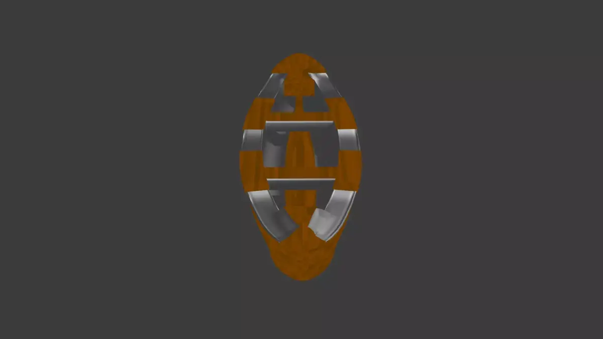boat With metal rainforcement Low-poly 3D model