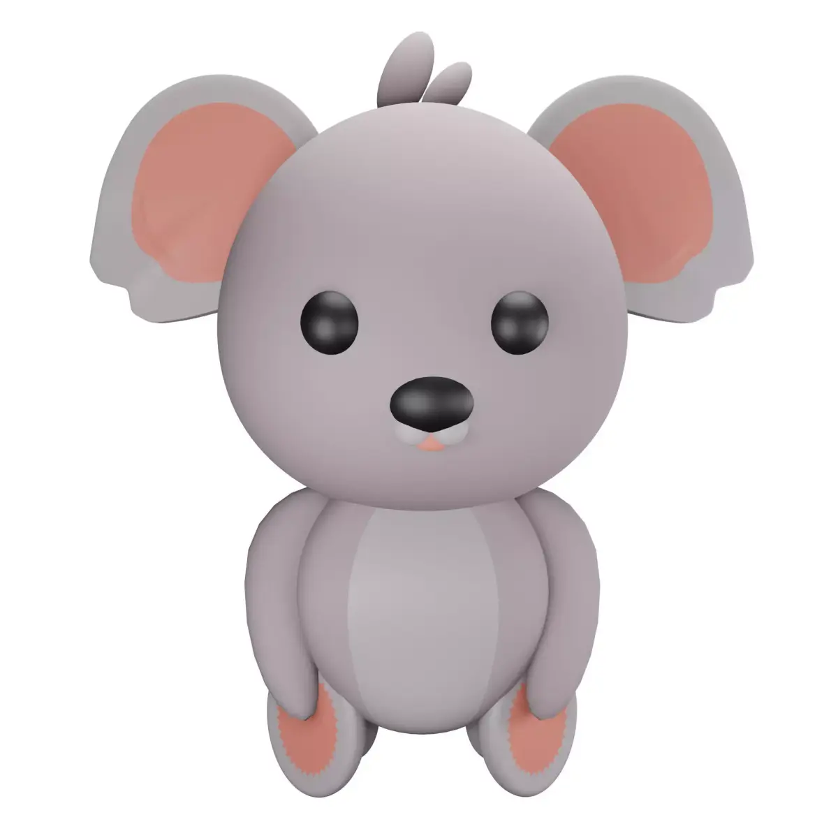 Koala Bear Low-poly 3D model
