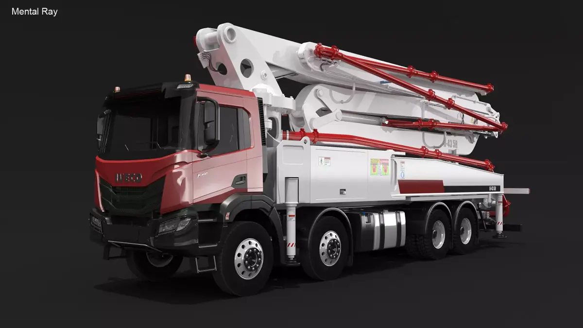 Iveco X-Way Concrete Pump 3D model