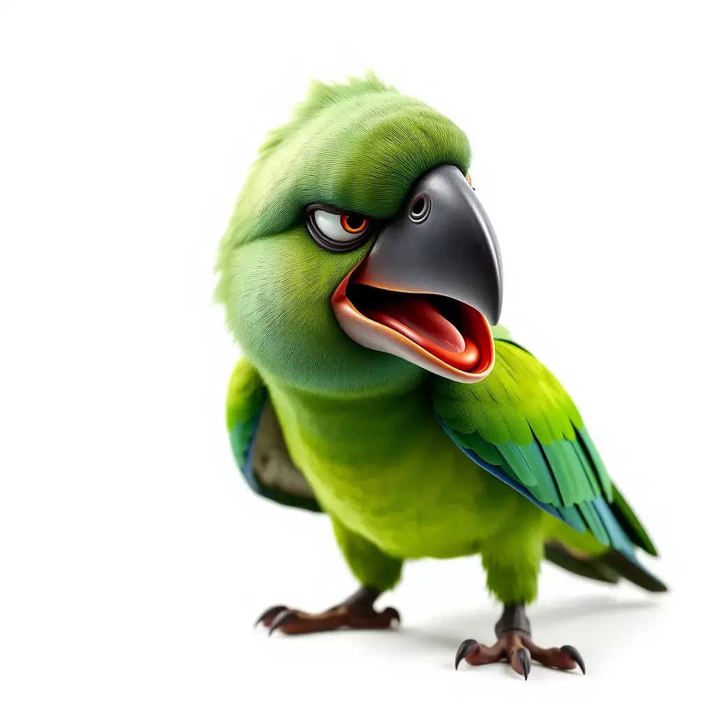 Vibrant Parrot Model Pack for Animation and Games Low-poly 3D model