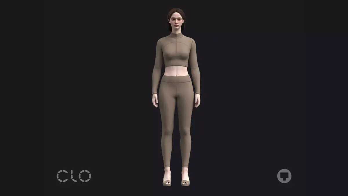YOGA SUIT fv2 outfit highpoly 3D model