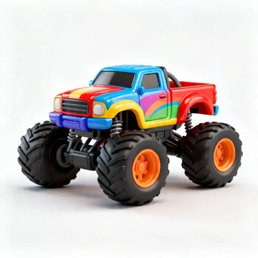 Stylized RC Monster Truck 3D Model Low-poly 3D model