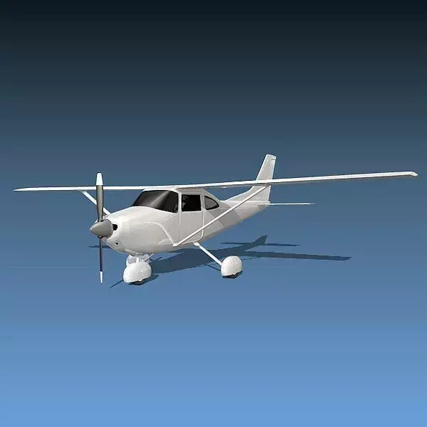  Cessna 182 skylane aircraft 3D model