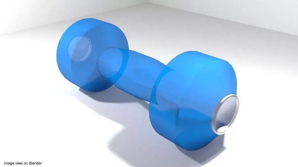 Exercise Equipment Water Dumbell 3D model