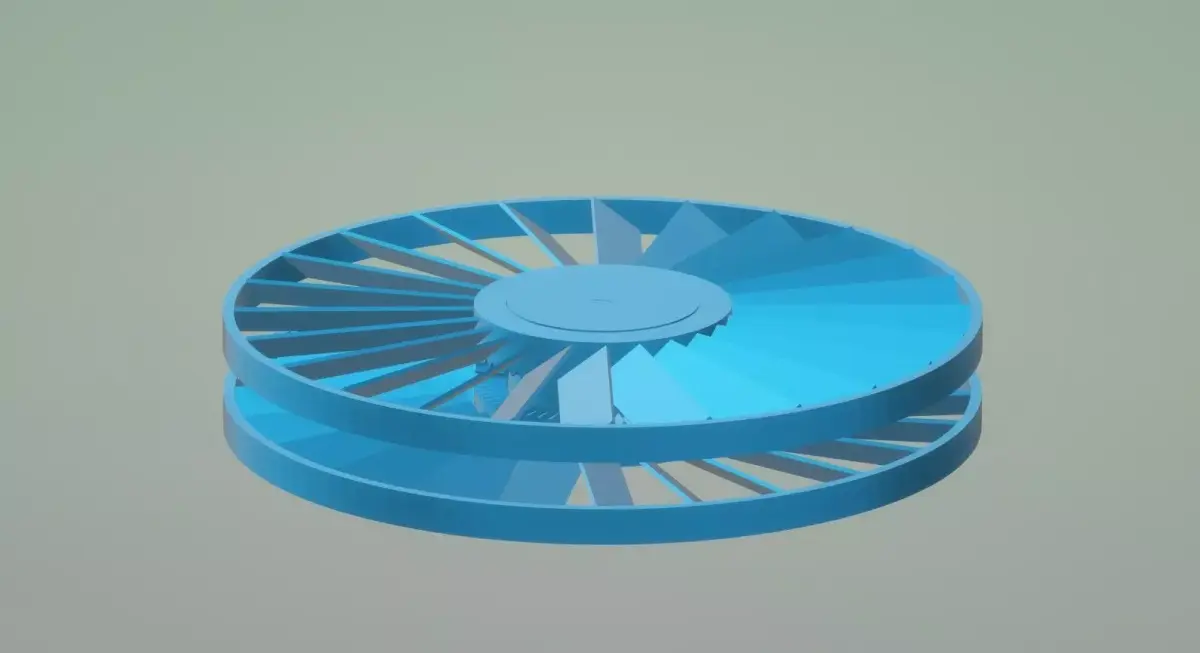 Flying fan toy Free 3D model