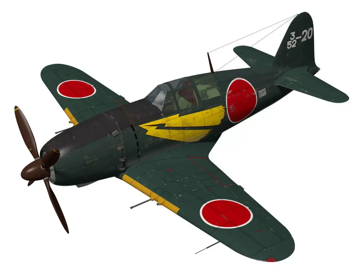Mitsubishi J2M3 RAIDEN 3D model