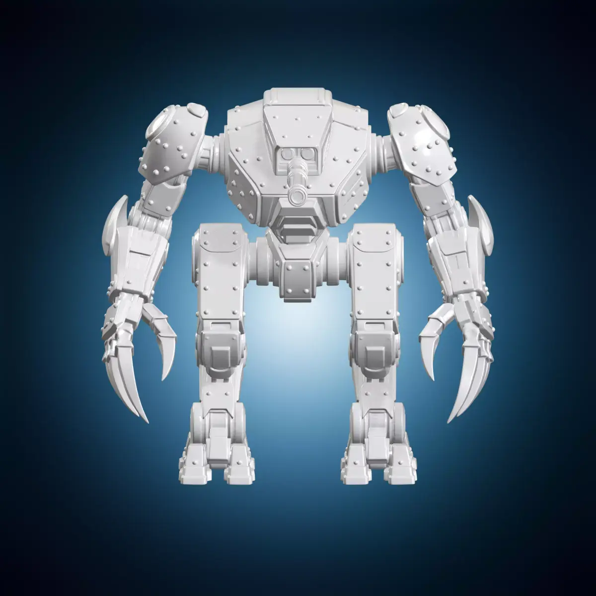 Dreadnought Mech Walker Figurine 3D Print Model 3D print model