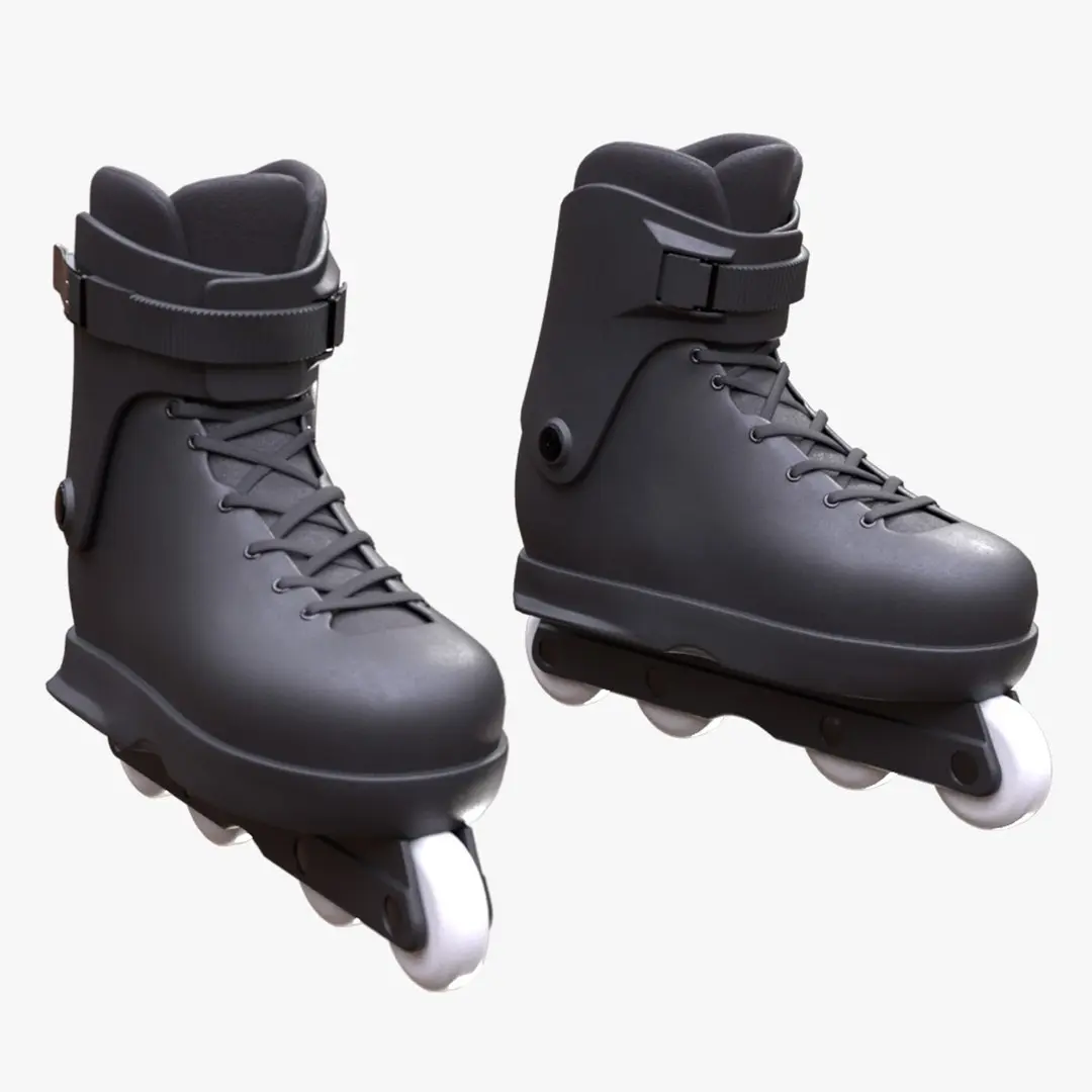 Man and Woman in Agressive Skates 152 3D model