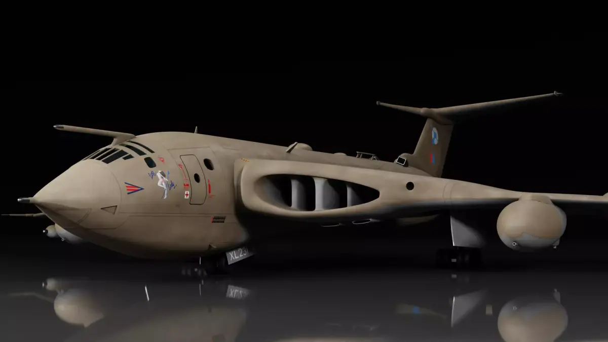 Handley Page Victor K2 tanker 3D model
