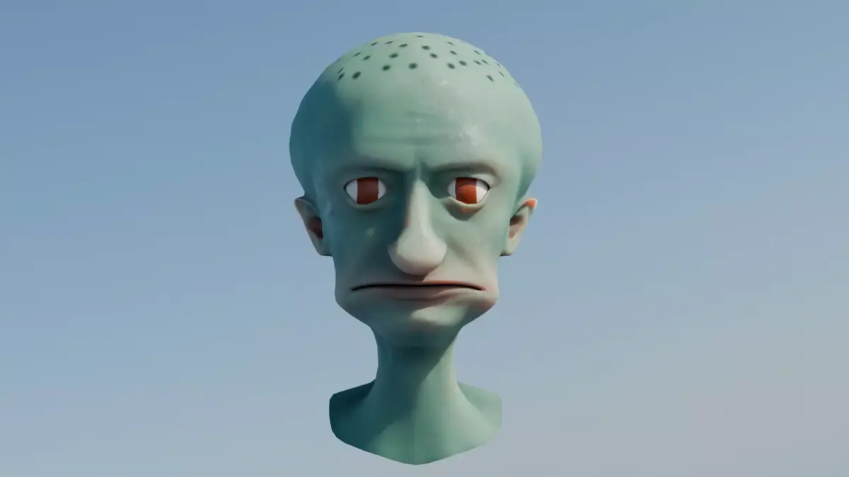 Squidward Low-poly 3D model