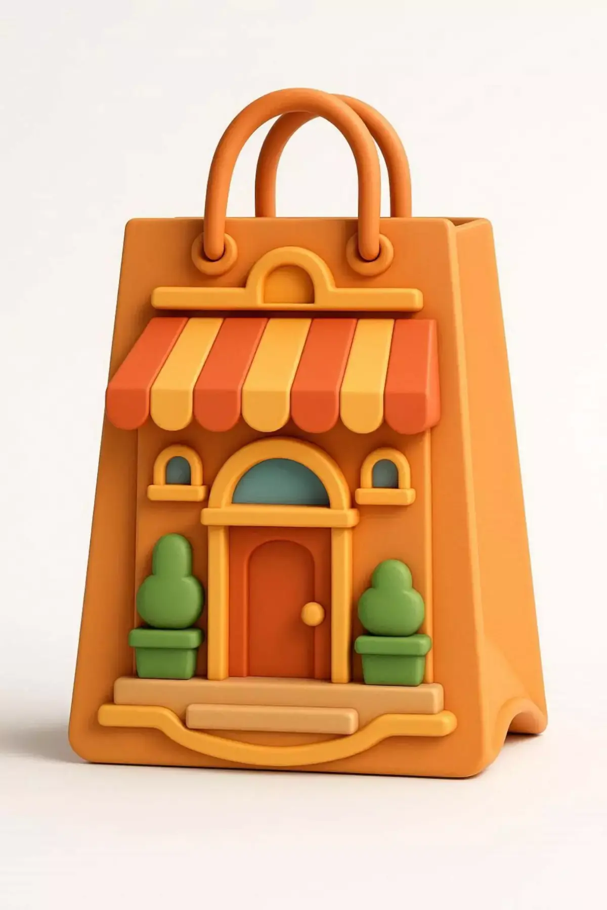 Black Friday Shopping Bag Building 3D Model 3D print model