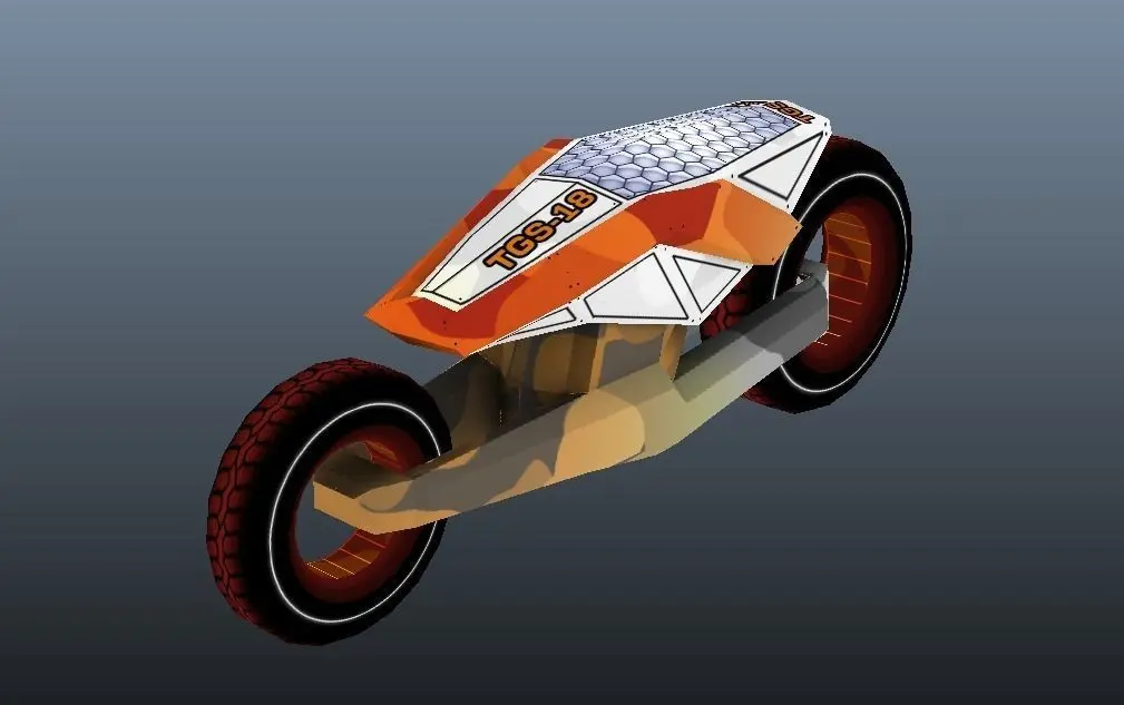 TGS18 CUSTOM BIKE Low-poly 3D model