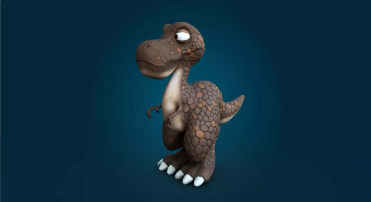 Cartoon Dinosaur  3D model