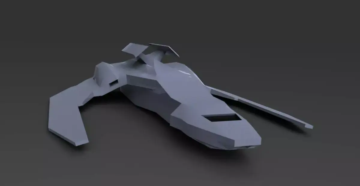 Shockwave futuristic spacecraft 3D print model