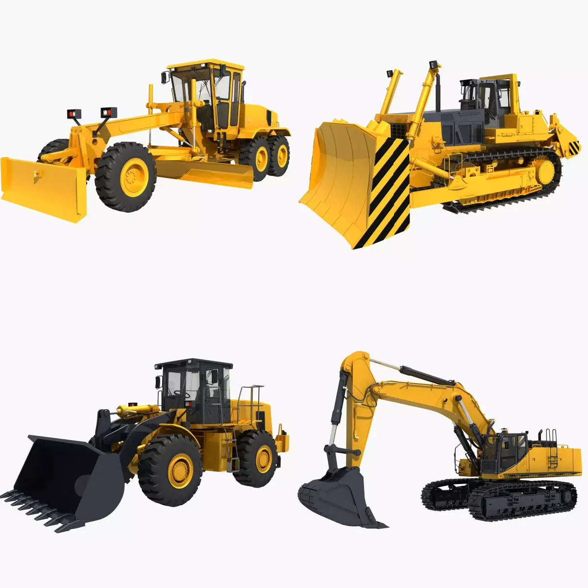 Collection Heavy Vehicle Industrial 02 3D model