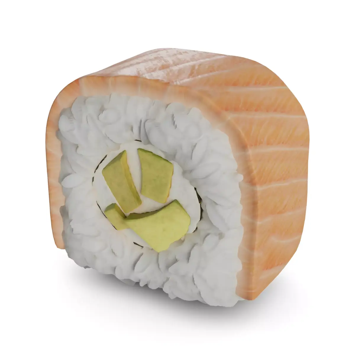 Sushi Salmon avocado cream 3D model