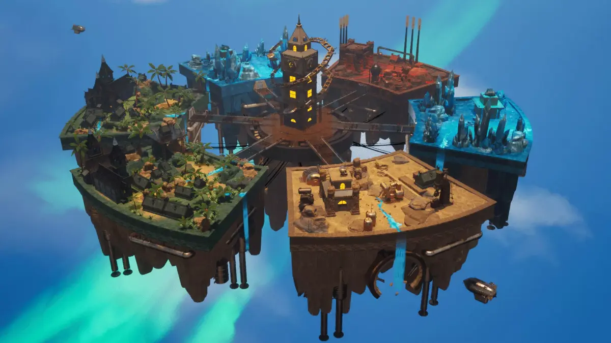 Chronos Terminus Game Environment UE FBX Low-poly 3D model